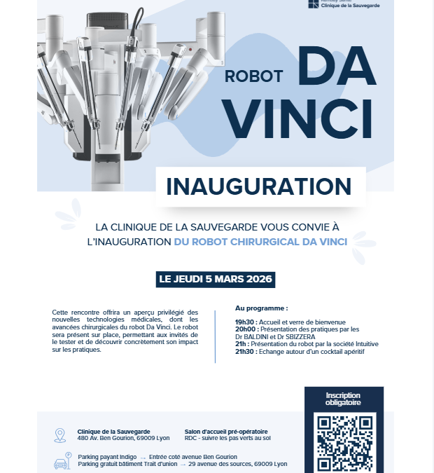 🎉 Inauguration du robot chirurgical Da Vinci à Lyon – Clinique de la Sauvegarde